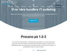 Tablet Screenshot of procano.com